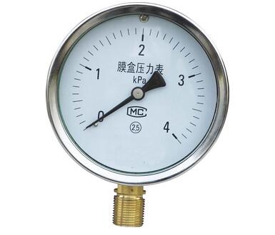 膜盒壓力表
